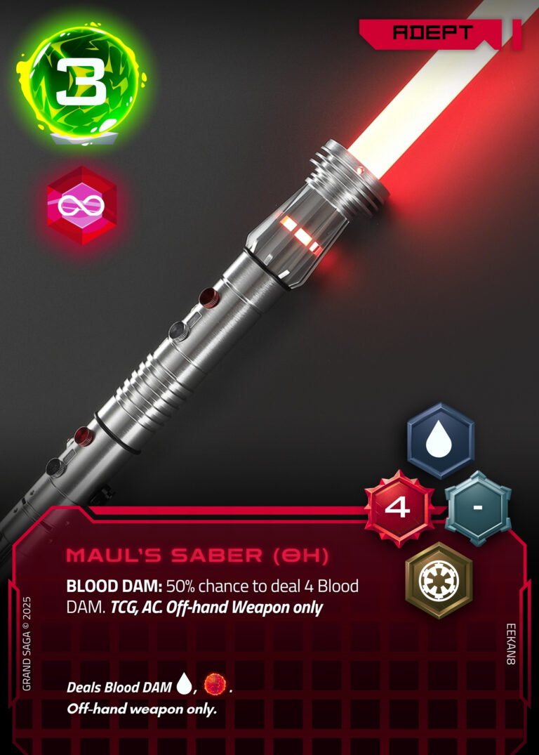 Darth Maul's Saberstaff (Summoned off-hand)